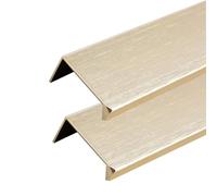 JMCXSM592 2 pièces poignée de tirette Invisible Bouton de Meuble Aluminium Poignées pour placards Caché poignée de porte Armoire Angle droit Poignet Tiroirs,Tirer Dressing (Or brossé,600mm)