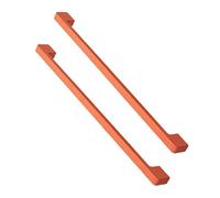 JMCXSM592 2 pièces Poignées placards alliage d'aluminium colorés pour chambres d'enfants tirette Style simple Bouton Meuble porte Armoire,Poignet Tiroirs,Tirer Dressing (Pas trou 320mm,orange)