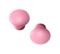 JMCXSM592 2 pièces Poignées placards pour chambres d'enfants tirette,Bouton Meuble porte Armoire alliage d'aluminium,Poignet Tiroirs colorés,Tirer Dressing,Poignée de commode (Trou unique,Rose)