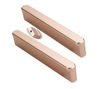 JMCXSM592 2 pièces Poignées pour placards Alliage d'aluminium,poignée de tirette Forme ronde T,Bouton de Meuble poignée de porte Armoire,Poignet Tiroirs,Tirer Dressing (Or Rose,Pas du trou 96mm)