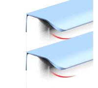 JMCXSM592 2 pièces Poignées pour placards Caché poignée de tirette Chambre d'enfant Invisible Bouton de Meuble Aluminium poignée de porte Armoire Coloré Poignet Tiroirs,Tirer Dressing (Bleu,600mm)