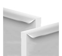 JMCXSM592 2 pièces Poignées pour placards Caché,poignée de tirette Invisible,Bouton de Meuble Coin rond,poignée de porte Armoire,Poignet Tiroirs,Tirer Dressing (blanc,Longueur 1200mm)