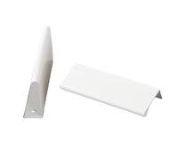 JMCXSM592 2 pièces Poignées pour placards Caché tirette Invisible,Bouton de Meuble porte d'entrée,poignée porte Armoire Coloré,Poignet Tiroirs,Tirer Dressing (120mm,Blanc)