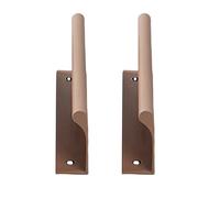 JMCXSM592 2 pièces Poignées pour placards Caché tirette Invisible,Bouton de Meuble porte d'entrée,poignée porte Armoire Coloré,Poignet Tiroirs,Tirer Dressing (200mm,Curry)