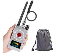 JMDHKK K18+ Détecteur Caméra Espionne, Micro Espion, Champ Magnétique, Écouteurs Espions - Outil de Protection Vie Privée pour Maison, Bureau, Hôtel, Voyages (Argenté)