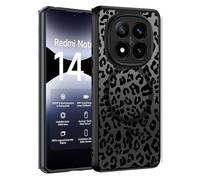 JMDZDL Coque Magnétique pour Xiaomi Redmi Note 14 Pro 5G/ Poco X7 5G (Pas pour 4G), Compatible avec MagSafe, Translucide Mat Etui Aesthetic Motif Léopard Dessin Case TPU + PC Rigide Antichoc Housse