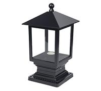 JMEDIC Lampadaire Extérieur, Lampe À Capuchon De Colonne Étanche sur Pied E27, Lampes De Stigmatisation De Cour De Villa De Style Européen, Luminaires De Pilier De Clôture De Jardin, Éclairage