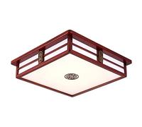 JMEDIC Nordic LED Plafonnier Encastré 6000K Plafonnier Carré en Bois Créatif Facile À Installer Éclairage Plat Moderne Luminaire pour Salon, Chambre, Salle À Manger