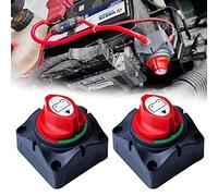 JMEST LEAD 2 Pack Interrupteur Isolateur de Batterie 12V-48V 275A Coupe Circuit Batterie Interrupteur de Déconnexion de Batterie For Marine Boat Truck RV Car Vehicle (ON/OFF)