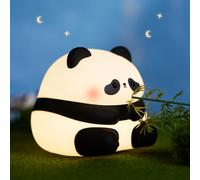 JMG-Myratts Veilleuse mignonne en forme de panda à intensité variable pour décoration de chambre, veilleuse en silicone super spongieuse, excellente lumière d'ambiance pour camping, fête et décoration