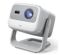 JMGO N1S 4K Mini Videoprojecteur, Triple Laser, 1100 ISO Lumens, Google TV | Gimbal Instantané Autofocus, Netflix, 110% BT.2020, HDR10, Audio Dolby 10W, Blu-ray 3D, 200" pour Extérieur, Gaming, Soirées