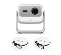 JMGO New N1S 4K Mini Videoprojecteur, Triple Laser, 1700 ISO Lumens + 2*Lunettes 3D Actives