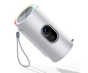 JMGO PicoPlay Mini Projecteur 1080P Portable, GTV avec Netflix sous Licence, 400 ISO Lumens, 8W Dolby Digital, 3D, HDR10, Videoprojecteur WiFi, Bluetooth pour Maison, Extérieur, inclut Filtre Optique