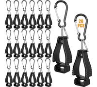 JMIATRY 20 Pcs Clip de Gants, Porte Gants avec Mousqueton, Travail Glove Clip pour Gants, Masques, Casques (125×31×18 mm)