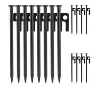 JMIATRY Lot de 16 piquets de Tente 20cm, Sardine Tente, Sardines De Fixation pour Camping, Trampolines, Randonnée
