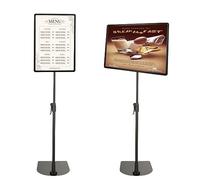 JMIATRY Lot de 2 supports de panneau A3 réglables, cadre en aluminium avec coin de sécurité et base stable, cadre A3 pour mariage, activités professionnelles, affichage des menus