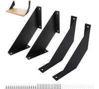 JMIATRY Lot de 4 Equerre Etagere Murale, Support Etagere Murale 15cm, Equerre Charge Lourde pour Decoration Murale, Équerre de Fixation Etagere