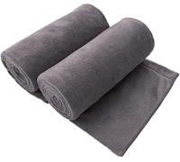 JML Lot de 2 serviettes de bain surdimensionnées en microfibre (101,6 x 203,2 cm), super absorbantes et à séchage rapide, draps de bain en microfibre douces et polyvalentes pour la plage, le sport, le
