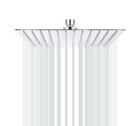 Jmlieben Pommeau de Douche 10 Pouces/25cm Tête de Douche en Acier Inoxydable 304 Avec Buses Anti-calcaire Pommeau de Douche Carré 25 x 25 cm Chrome Poli