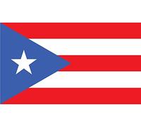 JMM Industries PDS513 Lot de 2 Autocollants en Vinyle Motif Drapeau de Porto Rico Boricua Porto Rico pour Pare-Brise de Voiture 12,7 x 7,6 cm