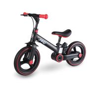 JMMD Draisienne Évolutive pour Enfants 1.5-5 Ans, Porteur Tricycle et Pousseur, avec Roues Stabilisatrices Amovibles, Canne Parentale et Accessoires Détachables