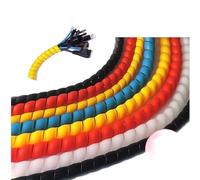 JMORCO Cache Cable Bandes d'emballage en Spirale 1.5M Bandes en Spirale colorées ignifuges Gaine de câble Manchons de câble Tuyau d'enroulement 10mm/16mm/24mm(Black,12mm)