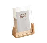 JMORCO Cadre Chat Cadre Photo Transparent en Forme de U 6/7/8 Pouces, for décoration Bureau, Support d'affichage Bois(A no Paper,10.2 15.2cm)