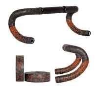 JMORCO Guidoline Bande de Barre de vélo de Route Bandes de Guidon de Couleur dégradée EVA/PU Bande d'enveloppe Anti-Vibration Souple Bande de Barre Durable (Color : B-Black Orange)