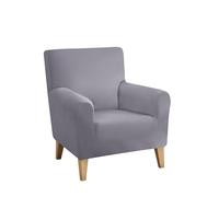 JMORCO Housse Fauteuil Housse de Fauteuil imperméable, Extensible, détachable, avec Bras incliné, Douce, for Petite Chaise Simple, for canapé, for la Maison et Le Club(Silver)