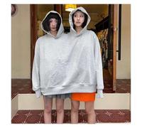 JMORCO Plaid avec Manche Sweat à Capuche Intime for Couples, Sweat-Shirt Unisexe surdimensionné à Manches Longues, Pull for Couples, Couverture for Deux Personnes(Gray)