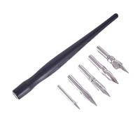 JMORCO Plume Calligraphie Ensemble de stylos à pointe Manga, dessin animé, peinture, calligraphie, multifonction, 5 plumes avec 1 support