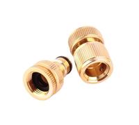 JMORCO Raccord Tuyau Arrosage Raccord de Tuyau d'arrosage, Adaptateur Robinet d'eau, raccord Rapide d'irrigation, Pistolet, 1/2", 3/4" à 16 mm, 1 Jeu(Aluminum)