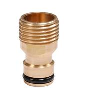 JMORCO Raccord Tuyau Arrosage Raccord Rapide for Tuyau, connecteur en Laiton de 1/2", raccords for Robinet Jardin, Adaptateur for Pistolet à Eau, Joint Dents extérieur d'un Demi-Pouce, 1 pièce