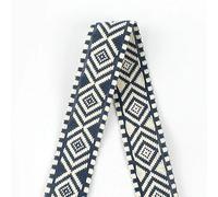 JMORCO Sangle Couture Sangle en Coton Jacquard coloré, 5 mètres, 38mm, Ruban en Toile, Sangle d'épaule for Sac, vêtements, Accessoire de Couture (Color : RD603- Deep Blue)