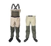JMORCO Waders Cuissardes de pêche à la Mouche imperméables, Pantalons de pataugeoire Respirants, vêtements de Chasse, Salopette de Poitrine, Chaussettes en néoprène for Hommes et Femmes(STYLE2 M)