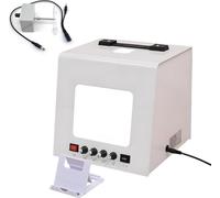 JMOUZHG Boîte à lumière de Studio Photo, Tente de Prise de Vue de Bijoux avec Plateau tournant dimmable à 360°, softbox, pour photographier des Montres (Tb20)