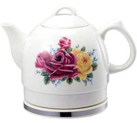 JMOUZHG Bouilloire électrique sans Fil, 1 350 W, Rapide pour Le thé, Le café, la Soupe et Les Flocons d'avoine, Base Amovible, Automatique, 1 L