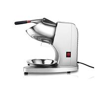 JMOUZHG Broyeur à glace électrique 300 W, avec lame en acier inoxydable rasé, machine de cuisine, argent