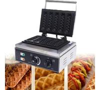 JMOUZHG Cuiseur à gaufres à Hot-Dog français Commercial 1500W Cuiseur à Chien de maïs électrique antiadhésif 5/6 Cuiseur à bâtonnets de Fromage pour Hot-Dog (5pcs)