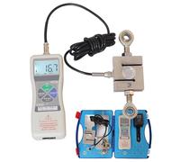 JMOUZHG Dynamomètre numérique Industriel 0-50kN, 0.5% F.S Push-Pull de Haute précision, avec LCD rétroéclairé, pour Les essais de Traction et de Compression, unités (50KN)