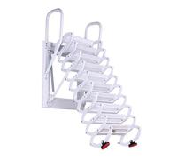 JMOUZHG Échelle de Grenier Murale en Alliage de Titane et de magnésium Robuste 661-1102lb Capacité de Charge Escalier de loft Pliant 2,25 m / 7,3 Pieds pour la décoration (2.5m)