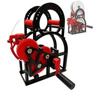JMOUZHG Enrouleur de consommables 3D à manivelle industrielle, compatible avec les bobines de 20 cm de diamètre, filament d'impression 3D (rouge)
