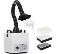 JMOUZHG Extracteur de fumée de Soudure laser-100W Filtre à 3 étages à Forte Aspiration, décapant d'absorbeur de Bureau pour Le soudage et la réparation de Composants électroniques