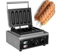 JMOUZHG Gaufrier électrique Saucisse Machine à Hot-Dog de maïs français antiadhésive pour Appareil ménager de Cuisine, Muffin croustillant de qualité Commerciale (5 Holes)