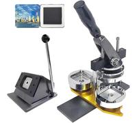 JMOUZHG Kit de Fabrication d'aimants Photo DIY pour réfrigérateurs et Surfaces en Fer, Comprend Une Machine et des matériaux de Bords 100 pièces pour aimants carrés personnalisés