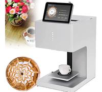 JMOUZHG Machine à café Latte de qualité Alimentaire, Impression de Photos WiFi, écran Tactile, Machine à décorer Bricolage, Convient pour Le Dessert/thé au Lait/café/pâtisserie