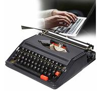 JMOUZHG Machine à écrire Vintage pour Flux nostalgique, Machine à écrire Manuelle rétro à l'ancienne Machine à écrire Portable Traditionnelle (Black)