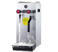 JMOUZHG Machine commerciale de mousseur de lait à vapeur,Machine à mousse de lait vapeur,Machine électrique à mousse de lait,Machine automatique à mousse de lait en acier inoxydable