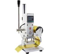 JMOUZHG Machine d'estampage à Chaud, Machine d'estampage à Chaud numérique Multifonction avec contrôleur d'affichage numérique, pour Papier PU en Cuir (10 * 13cm)