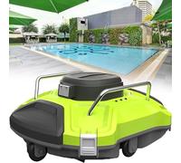 JMOUZHG Nettoyeur de Piscine Automatique sans Fil, autonomie de 90 Minutes avec Deux Moteurs pour Une Aspiration puissante, Conception de stationnement Automatique